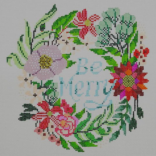 LEE A BE MERRY WREATH by Lee's Needlearts