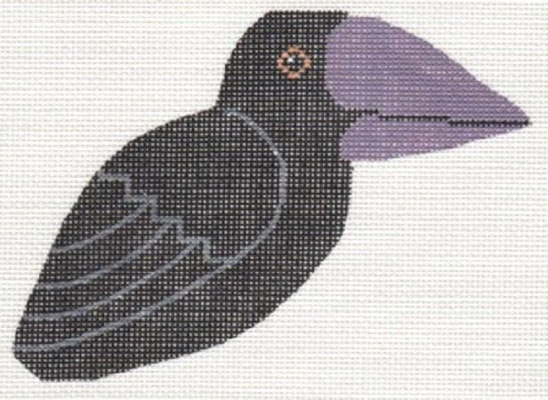LOL507 HALLOWEEN CROW 3-D CLIP ON BIRD BY LABORS OF LOVE