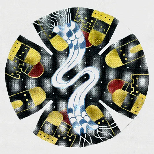 LeeJ122 JERUSALEM WITH TALLIS YARMULKE KEPAH by Lee's Needlearts