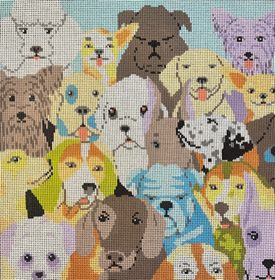 ASIT109-13 MANY DOGS by A Stitch in Time 