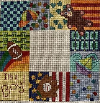 MCF187 IT'S A BOY  BABY SAMPLER by Meredith Collection
