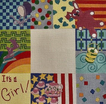MCF188 IT'S A GIRL  BABY SAMPLER by Meredith Collection