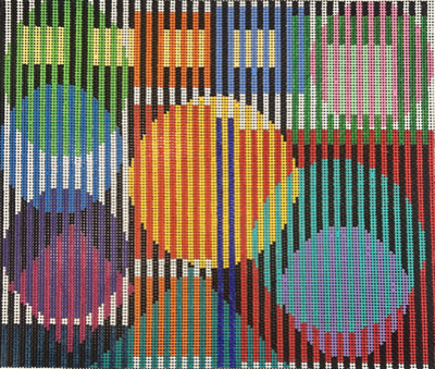 MC G452 OPTICAL GEOMETRIC TALLIS OR PICTURE by Barbara Dainack for The Meredith Collection