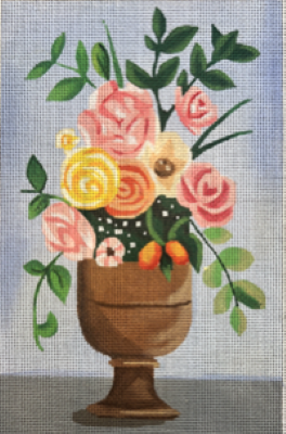 ME-96-13 FLORAL VASE by Madeline Elizabeth