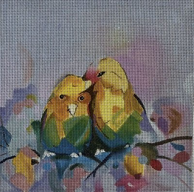WATERCOLOR BIRDY by Mindy STITCH GUIDE ONLY MINBD3sg