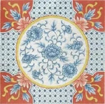 CNOD215 Square Imari Blue/Rust by Creative Needle