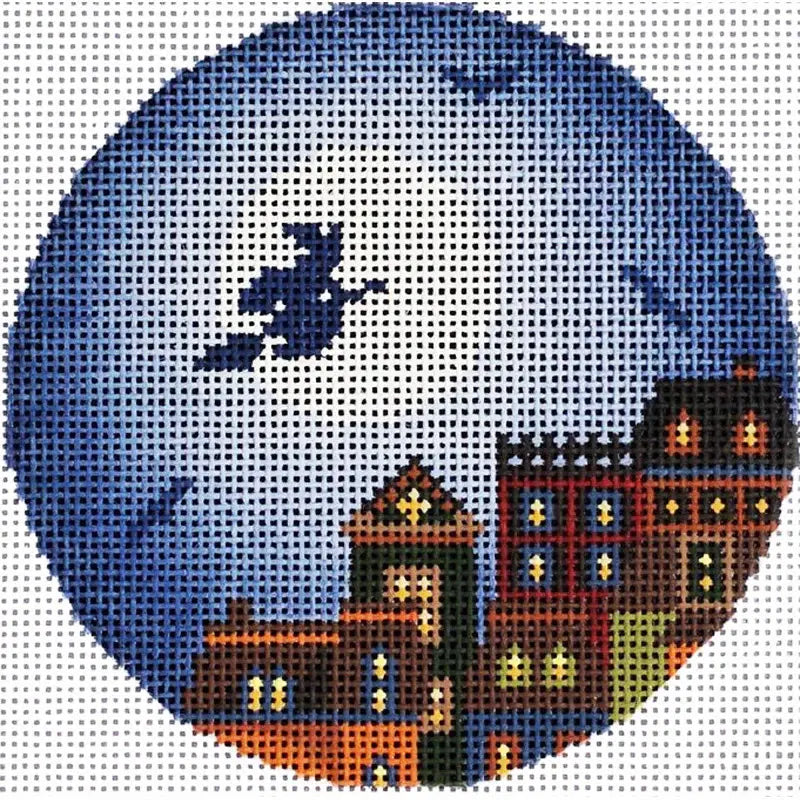  PLDAC042 HALLOWS EVE TOWN ORNAMENT by Abigail Cecile for PLD Designs