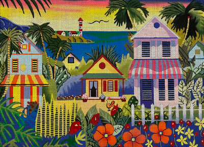  PLDLM733-13 SUMMER COTTAGES LARGE by Louise Marion for PLD Designs