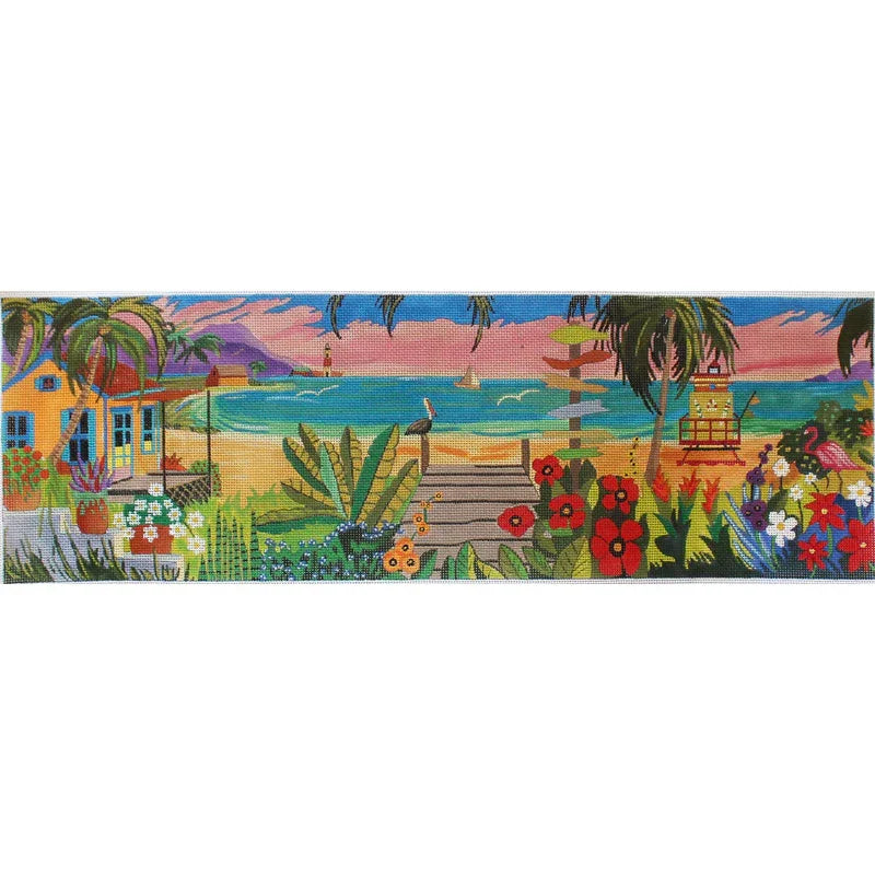 PANORAMA BEACH by Louise Marion for PLD Designs - STITCH GUIDE ONLY PLDLM734sg