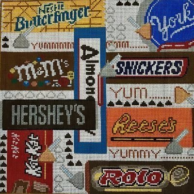 POIA P091 YUM YUM CANDY BAR PILLOW by Point of It All