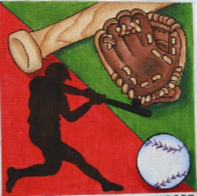 RN957 BASEBALL SQUARE by Robbyn's Nest Designs