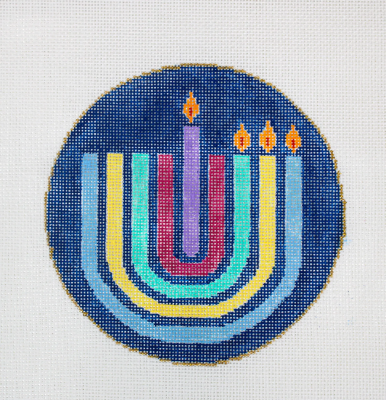 SG181319 MENORAH 2 ORNAMENT by Sandra Gilmore