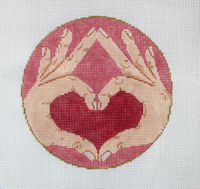 SG181322 HEART HANDS ORNAMENT by Sandra Gilmore