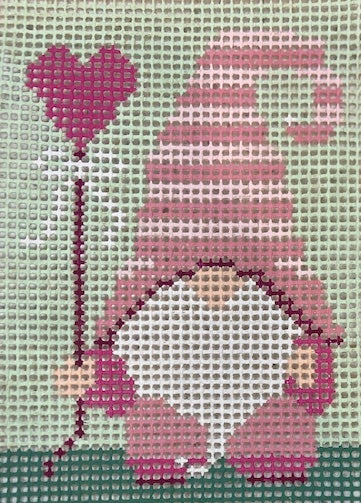 SL513 LARGE PINK GNOMEO STITCHIN' LITTLES KIT  by Purple Palm Designs