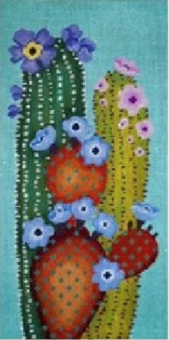 CACTUS SMACKED US SMALL by JP Needlepoint STITCH GUIDE ONLY JPV103sg