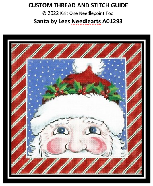 SANTA by Lees Needlearts STITCH GUIDE LEEA01293sg