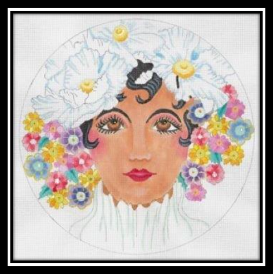 FLOWER GIRL WINTER by Dede STITCH GUIDE dede17151sg