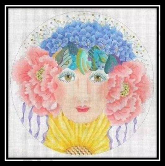 FLOWER GIRL SPRING by Dede STITCH GUIDE dede17148sg