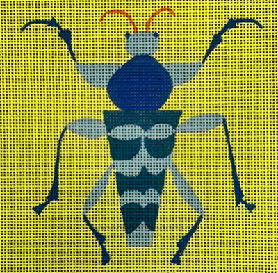 ZE902 BLUE BODY STINK BUG by ZECCA DESIGNS 