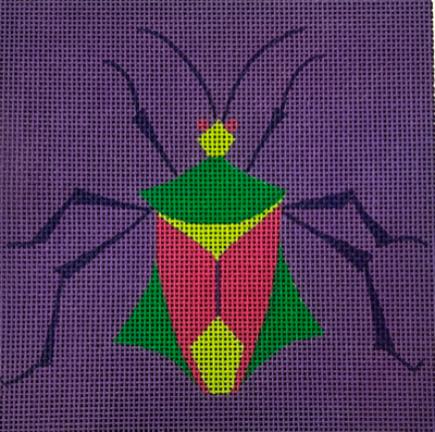 ZE903-18 GREEN AND PPINK BODY STINK BUG by ZECCA DESIGNS