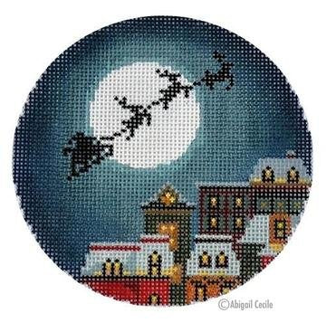 CHRISTMAS EVE TOWN ORNAMENT  by Abigail Cecile STITCH GUIDE-AC012sg