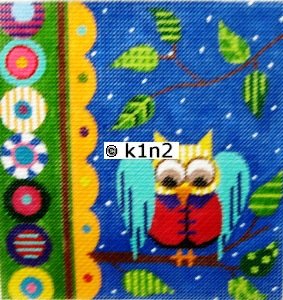 AP2146-SMALL BOY OWL TURQUOISE BY ALICE PETERSON - copy
