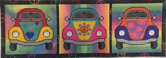 GROOVY VW BUGS by Alice Peterson AP2964 Stitch Guide