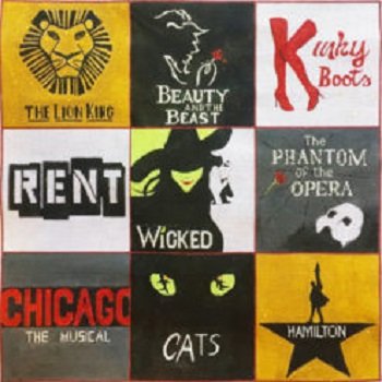PLAYBILL COLLAGE by Alice Peterson STITCH GUIDE AP2998sg