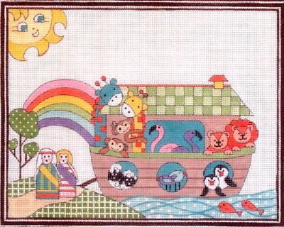 AP3616 NOAH'S ARK BIRTH ANNOUNCE BY ALICE PETERSON
