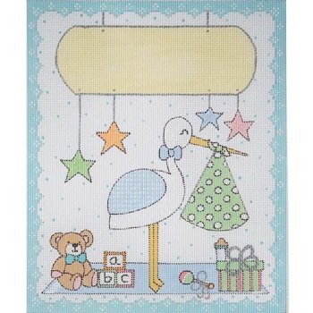 AP3681 STORK BIRTH ANNOUNCEMENT by Alice Peterson