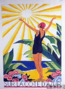 SUR LA COTE D'AZUR by Aviva STITCH GUIDE AV6021sg