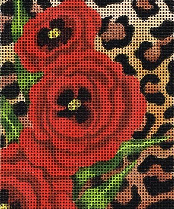LEEBG114 Spotted Poppies by Lee's Needlearts