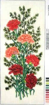 CDA8020-RED BLOOMS by Collection d'Art