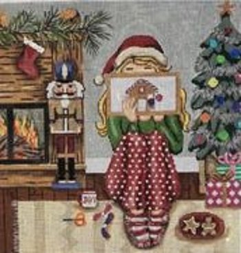 GEP356 STITCHING GIRL CHRISTMAS by Gayla Elliott