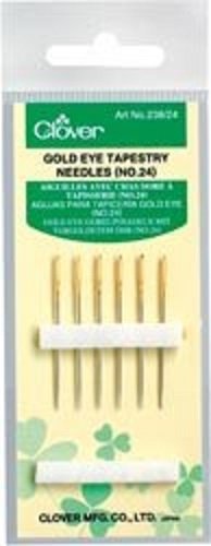 CLOVER GOLD EYE TAPESTRY NEEDLES 24-CL23824