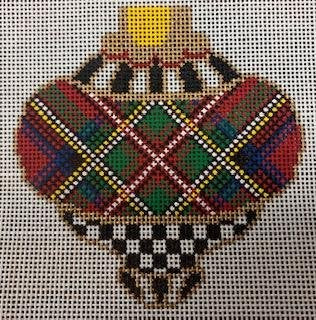 CWCO55 SHAPED ORNAMENT w Royal Stewart by Canvasworks