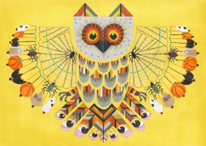HAUNTED HOOTER OWL by DEDE STITCH GUIDE ONLY DDe17104sg