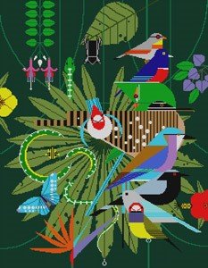 DISCOVERY PLACE by Charley Harper STITCH GUIDE  HC-D356sg
