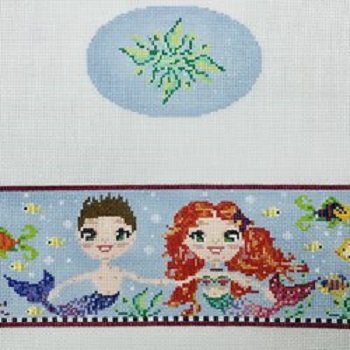FS O11 MERMAID UNDERSEA OVAL HINGED BOX by Funda Scully