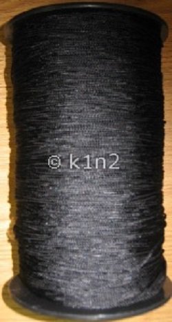 BLACK RAYON GARTEL YARN Sm