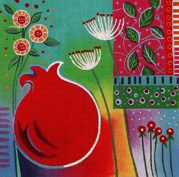 POMEGRANATE WHIMSEY by Laura Bolter STITCH GUIDE GSLB110sg
