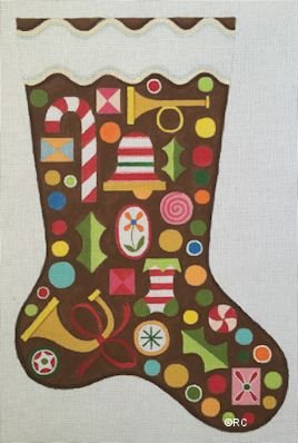 GINGERBREAD STOCKING by Raymond Crawford STITCH GUIDE RCHO1186sg