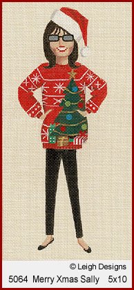 L5064 MERRY CHRISTMAS SALLY by Leigh Designs