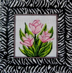 JC241 Zebra Tulips Pillow by j Child