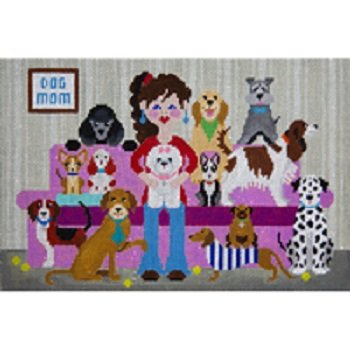 DOG MOM by JP Needlepoint STITCH GUIDE JPIPA452sg