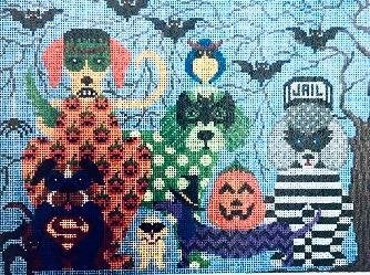 DOGS GONE BAD by JP Needlepoint STITCH GUIDE JPH352sg