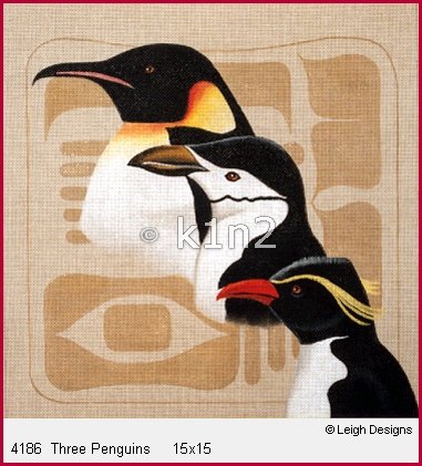 L4186-Three Penguins by Leigh Designs