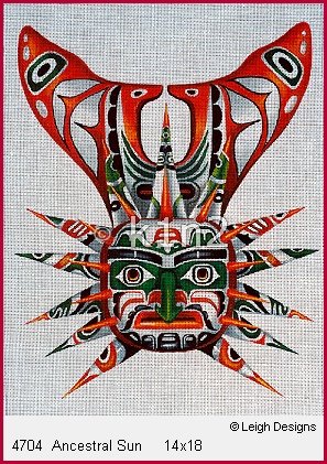 L4704-Ancestral Sun Mask by Leigh Designs