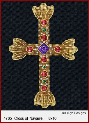 L4765-Cross of Navarre Historic Cross by Leigh Designs