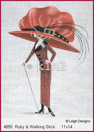 L4850-Ruby & Walking Stick by Leigh Designs